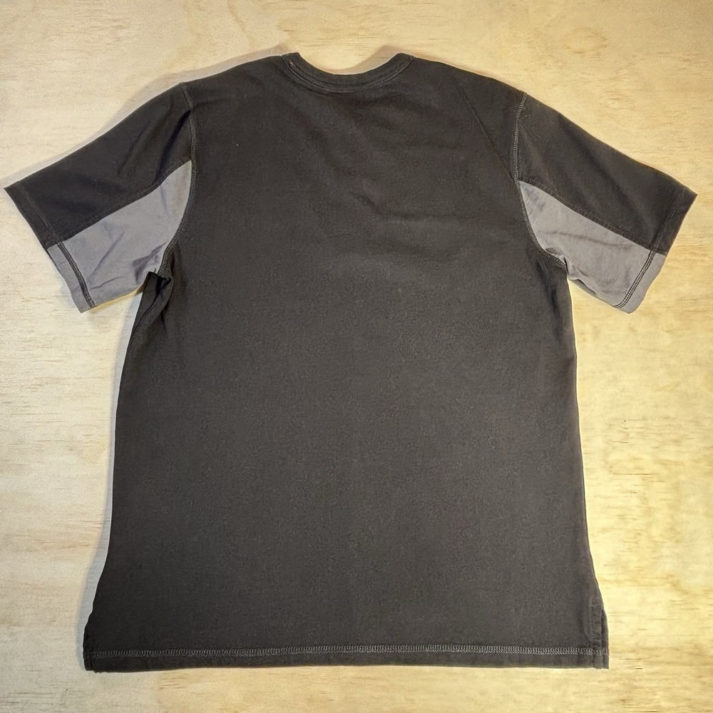 Harley Davidson Black Gray Motorclothes Henley Short Sleeve Shirt Sz Mens Large - Picture 3 of 7